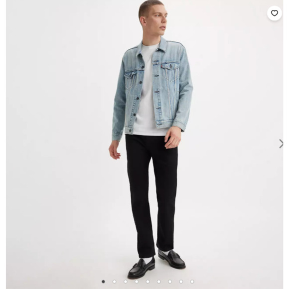 Levis 502 Jeans Men 30"x30" (27 Actual Inseam) Black Taper Fit Pants Native Cali - Picture 1 of 10